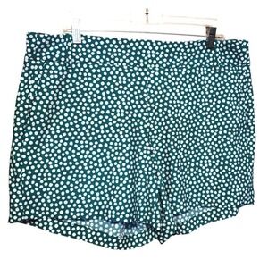 Spanx Sunrise Polka Dot Green Shorts Size Xl 38x5‎ Beach Outdoor Sports Vacation